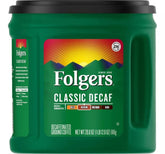 Folgers Ground Decaf Classic Medium Roast Coffee, Pack of 1, 33.9 Ounce, 1.8 pounds