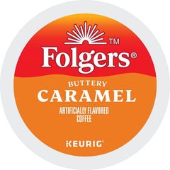 Folgers 6680 Caramel Drizzle Coffee K-Cups, 24/box