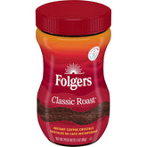 Folgers Classic Roast Instant Coffee, 3 Ounce