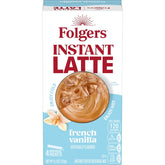 Folgers French Vanilla Flavored Instant Latte, 4.2 Ounce