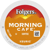 Folgers Morning Café Mild Roast Coffee, 192 Keurig K-Cup Pods