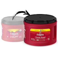 Folgers Classic Roast Ground Coffee, Medium Roast Coffee, 19.2 Ounce Canister
