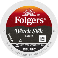 Folgers Black Silk Dark Roast Coffee, 12 Keurig K-Cup Pods