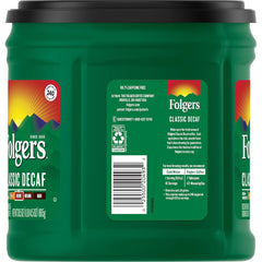 Folgers Classic Decaf Medium Roast Ground Coffee, 30.5 Ounces (Pack of 6)