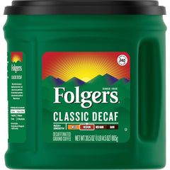 Folgers Classic Decaf Medium Roast Ground Coffee, 30.5 Ounces