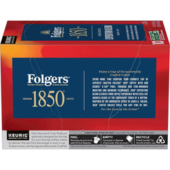 Folgers 1850 Expedition Blend Medium Roast Coffee, 60 Keurig K-Cup Pods (Pack of 2)