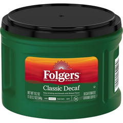 Folgers Classic Decaf Medium Roast Ground Coffee, 19.2 Ounces (Pack of 6)